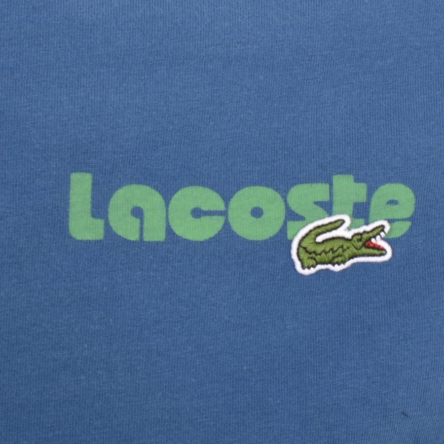 Lacoste Crew Neck T Shirt Blue Mainline Menswear Canada